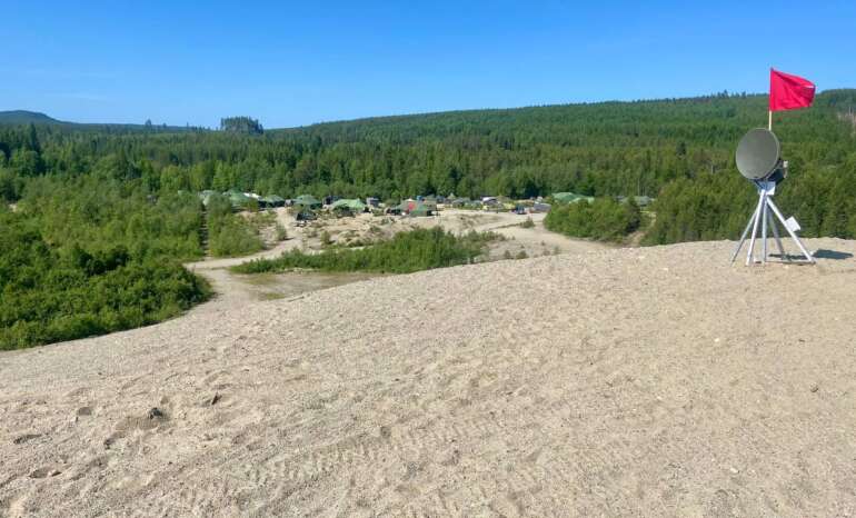 The REPA base as seen from Hell Hill.